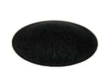 1.75" Speaker Dust Cap, Black Felt, With Lip, DC-1.75F