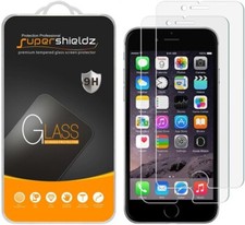 2X Supershieldz Tempered Glass Screen Protector Saver for Apple iPhone 6 / 6S