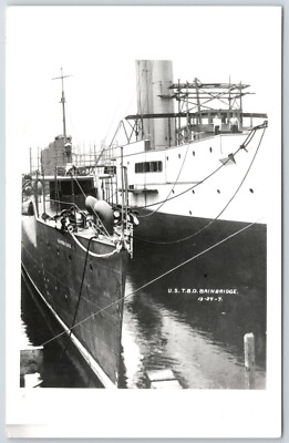 USS Bainbridge (DDG 96) rppc real photo postcard unposted