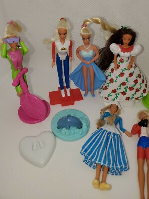 Vintage 90s Barbie McDonald's Toys Superstar Dolls Of The World