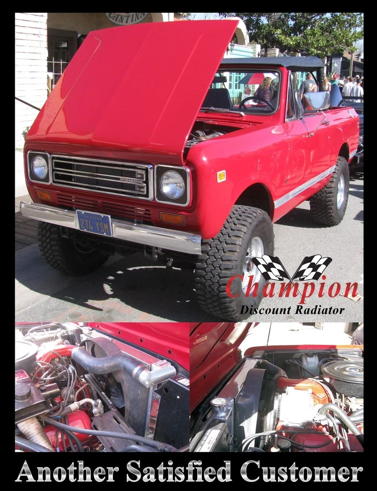 Radiador International Scout II 1971-1980 3 filas Champion DR Foto 3 de 4