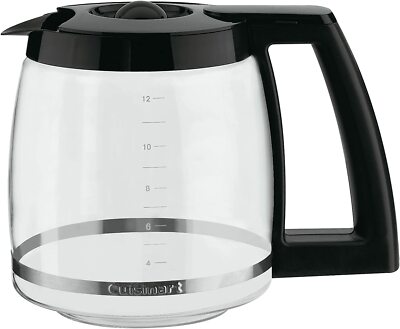 Cuisinart Kaffeekanne Ersatz – 14 Tassen Glaskaraffe Passend Für DCC-2200RC & Andere Modelle, Transparent Mit Schwarzem Griff