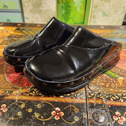Fitflop Happy Gogh Patent Leather Clogs EU38 UK5 US/AU7 Black - Picture 11 of 13