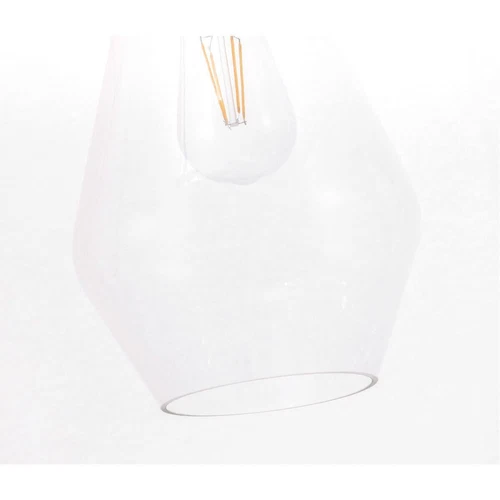 Pendant Brass and Black Modern Light Glass Shade Kitchen Ceiling Hanging Fixture - Picture 11 of 12