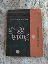 VTG Gregg Typing book 191 Series Book 1 General Typing 1962 Rowe Lloyd Winger