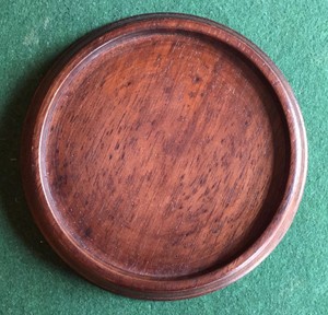 Wood Display Base for Chinese Kangxi Porcelain Vase Lamp Mahogany Wine Coaster
