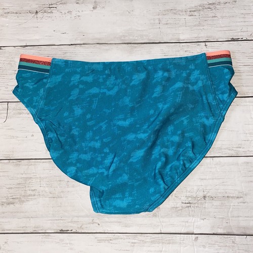 Cat & Jack Target Swim Bottoms XL 14 16 Blue Tie Dye Peach Stripe Band - Picture 4 of 4