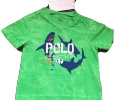 Ralph Lauren Boys Green T Shirt Aged 6-9 Months BNWT