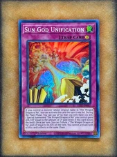 Yugioh Sun God Unification LED7-EN007 Super Rare 1st Ed NM