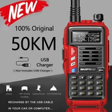 BAOFENG V/UHF TRI-BAND FM HAM TWO-WAY RADIO WALKIE TALKIE 10W 128CH TRANSCEIVER
