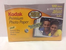 KODAK Premium Photo Paper 4X6 High Gloss Instant Dry 100 Sheets - Sealed