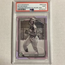 2024 Bowman Chrome Pearl Refractor Dillon Head ROOKIE PSA 9 PS