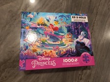 Disney Little Mermaid Ariel 1000 Oversize EZ 2 Hold Grasp Puzzle New Ceaco