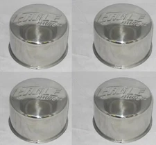 4 - EAGLE ALLOY WHEEL RIM CENTER CAPS 3127 STAINLESS STEEL 4.25" BORE 2.75" TALL