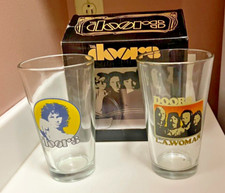 Bravado The Doors LA Woman 2 Pint Glass Glasses 2011