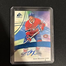 2020-21 Authentic Rookies Auto Alex Belzile Rookie Auto Montreal Canadiens #182