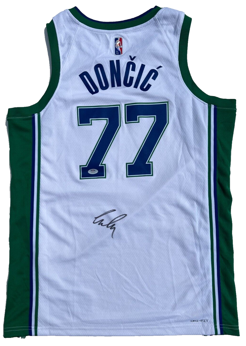 LUKA DONCIC SIGNED DALLAS MAVERICKS AUTHENTIC CITY EDITION JERSEY