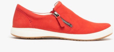 ladies leather slip on trainers