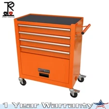 4 Drawers Rolling Tool Box Cart Tool Storage Cabinet Steel Tool Chest w/ Wheels