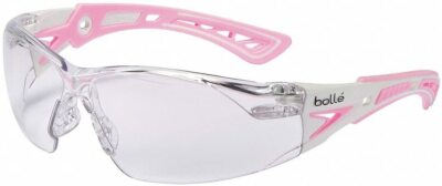 Bolle Rush+ SMALL Safety White/Pink Frame CLEAR Anti-Fog Lens-40254 Medicos Club