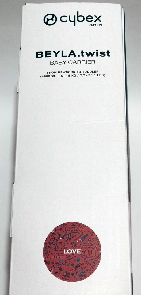 CYBEX Gold - Beyla.Twist Love Red - Baby Carrier - Marsupio neonati - NUOVO - Immagine 3 di 4