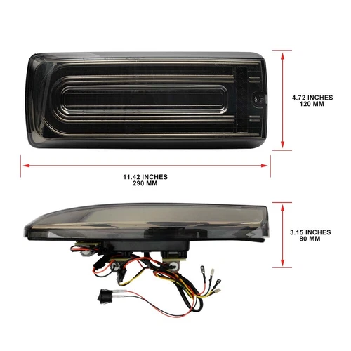 Sequential LED Tail Light For 04-18 Mercedes Benz W463 G-Class G500 G550 G63 - Picture 11 of 16