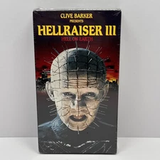 Hellraiser III Hell on Earth VHS 90’s Classic Horror Movie Clive Barker Sealed
