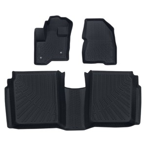Car Floor Mats Black For Ford Flex 2009-2019 TPE Liners All-Weather 3D Molded
