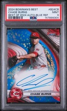 2024 BOWMAN'S BEST BEST OF 2024 AUTO BLUE REFRACTOR CHASE BURNS 41/150 PSA 9