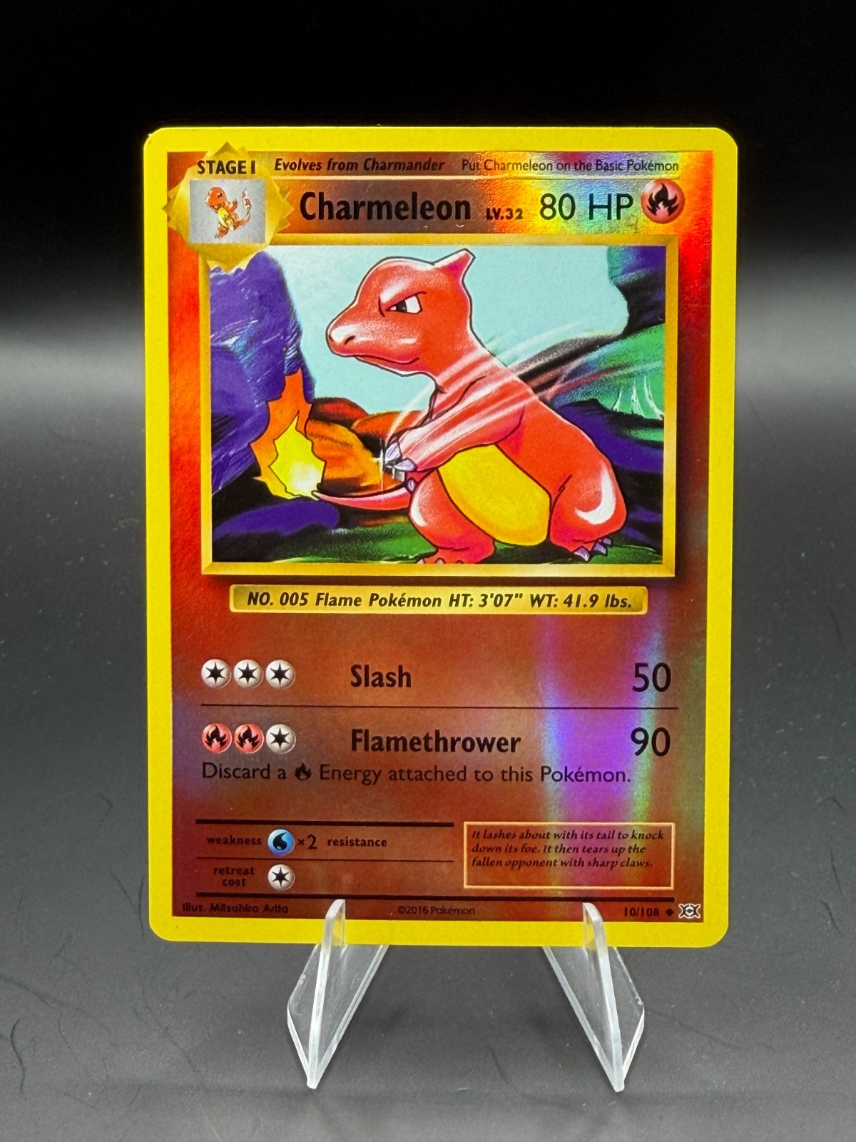 Charmeleon 10/108 XY Evolutions Reverse Holo Rare NM Pokemon TCG