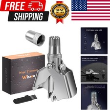 Manual Nose Hair Trimmer Clipper Stainless Steel Grooming Tool for Men 1 Pc