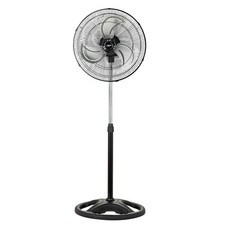 PowerZone CZHVP18EXP High-Velocity Pedestal Fan, 120 V, 0.83 A, 90 deg Sweep, 18