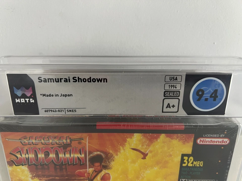 Samurai Showdown (SNES, Super NES) WATA 9.4 A+ New Sealed Graded CGC VGA PSA - Image 4 of 4