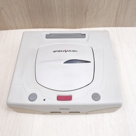 Sega Saturn Console White Bundle with 2 Controllers 5 Games Gundam V. Fighter