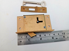 Hookbolt Box/ Sliding Cupboard Door lock 1 key 76mm x 34mm  (4963)