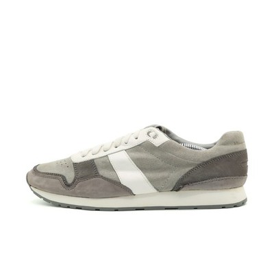 Massimo Dutti Damen Vintage Runner Schuh Grau Weiß Casual Sneaker EU 41