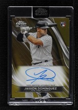 2024 Chrome Black Gold Refractor 14/50 Jasson Dominguez Domínguez Auto 0of2