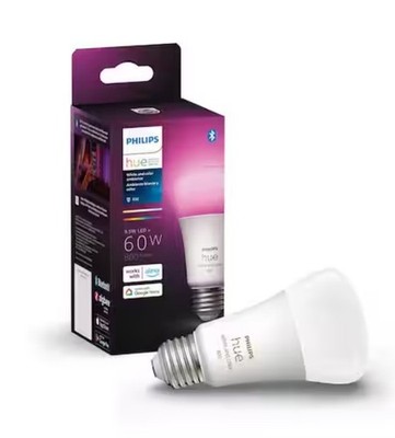Philips Hue 60-Watt Equivalent A19 Smart LED Color Changing Dimmable 548487