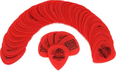 Dunlop Tortex TIII Guitar Picks - .50mm Red (72-pack) (3-pack) Bundle
