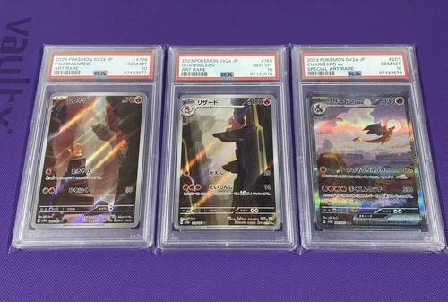 PSA 10 Sequential Set Charizard Charmander Charmeleon Pokemon Card 151 Japanese