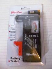 WeePro Battery Tester VPRO-168S for All 1.5v and 9v Batteries