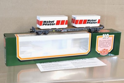 HAG 394 AC 3 RAIL SBB CFF MOBEL PFISTER Rs FLACHWAGEN CONTAINER WAGON 217-0 on