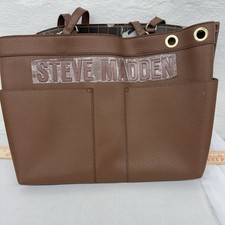 Steve Madden Bpriya Tote Brown Nutshell Large Bag NEW MSRP 108.00