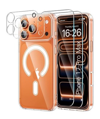 5 in 1 Hülle für iPhone 17 16 15 14 13 Pro Max Stoßfest Magnet Handyhülle