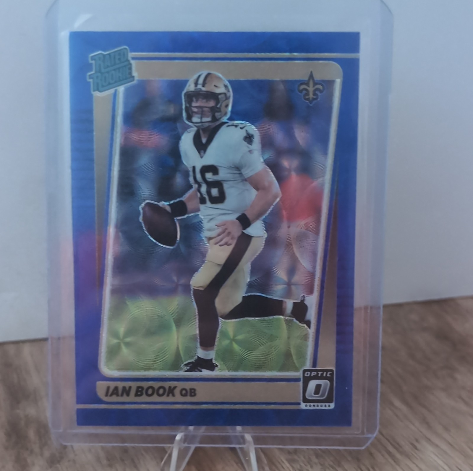 Panini 2021 Donruss Optic Rated Rookie #227 Ian Book Blue Scope Prizm Saints