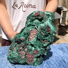 10.7LB Natural green Malachite quartz crystal mineral specimen Healing — photo 5