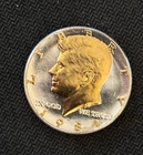 DANBURY MINT - 1984-P  KENNEDY HALF UNCIRCULATED DOLLAR - GOLD AND SILVER PLATED
