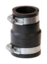 Fernco P1056-150/125 Black PVC Flexible Reducing Pipe Coupling 1-1/2 x 1-1/4 in.