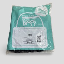 Leggs Regular Pantyhose Reinforced Toe Slightly Imperfect Off Black 4 Pairs Sz B