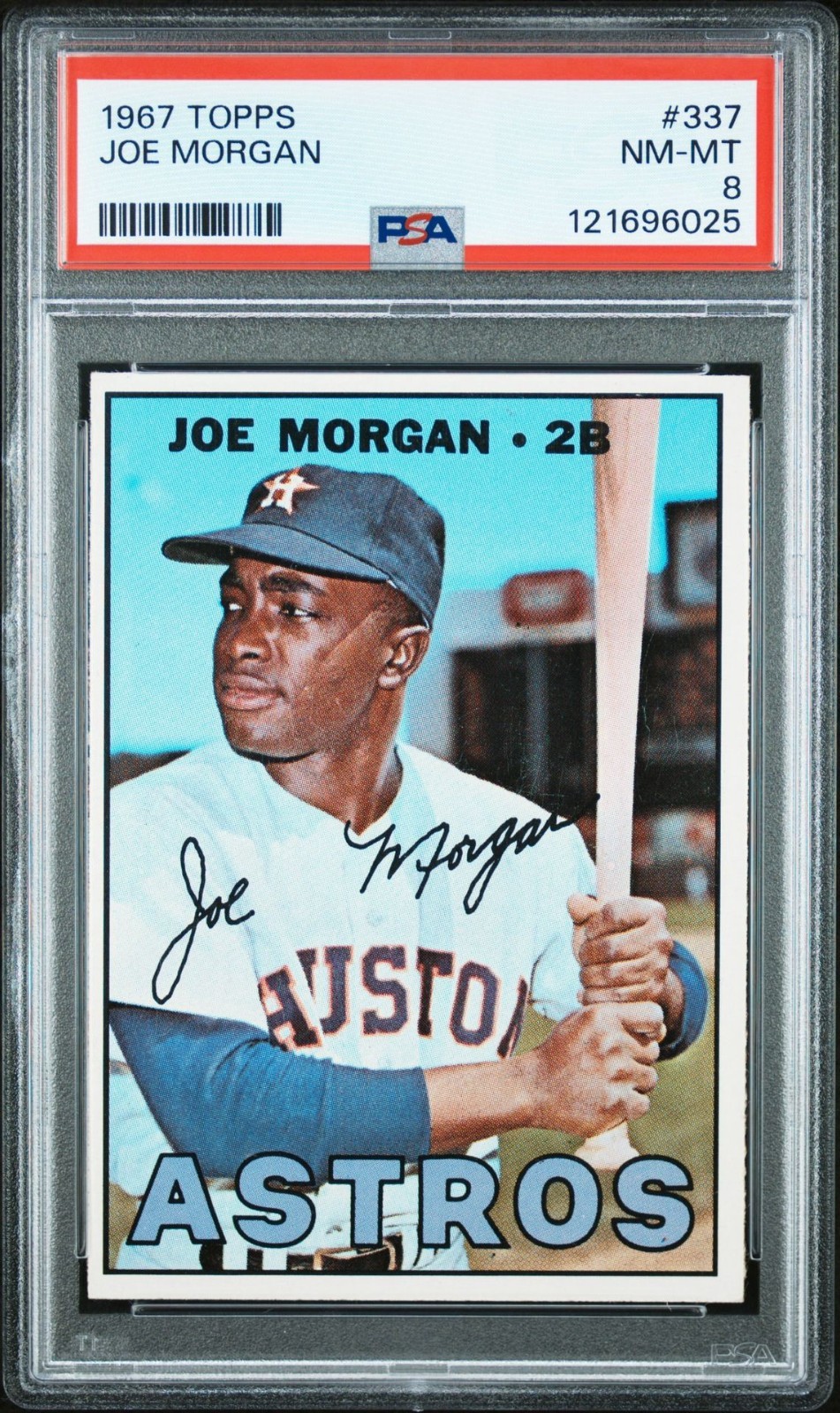 1967 Topps #337 Joe Morgan PSA 8 NM-MT HOF, BLAZER, Freshly Graded, TBC